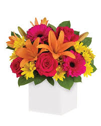 Foto de Caja mediana flores surtidas 